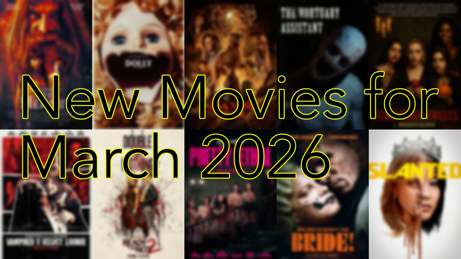 New Movie Trailer Reel for March 2026